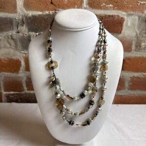 Silpada N2231 Retired Icon Triple Strand Sterling Silver 925 Necklace